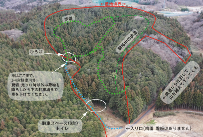 ディープフォレスト空から案内図 / おいらの森 / 栃木の森の中のキャンプ場 / 関東